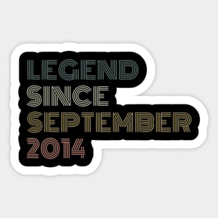 Legend Since September 2014 Sticker